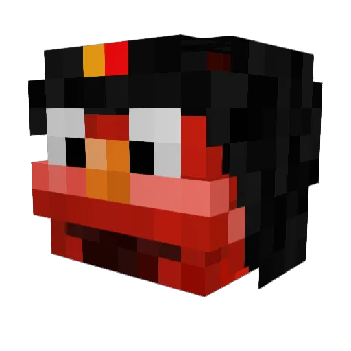 zz3RaxPvP Minecraft avatar head, 3D render
