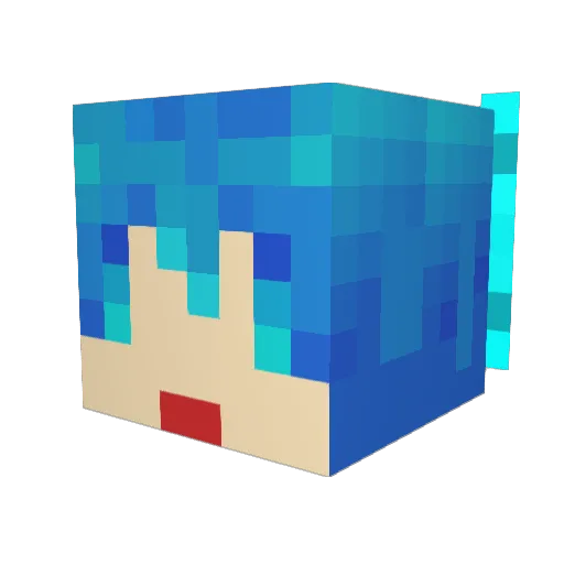 zz855028 Minecraft avatar head, 3D render