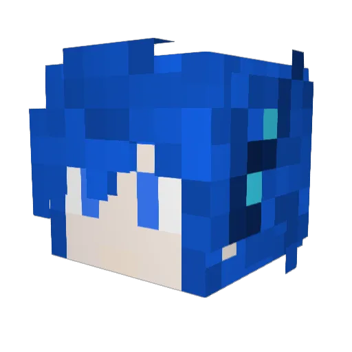 zzDerOne Minecraft avatar head, 3D render