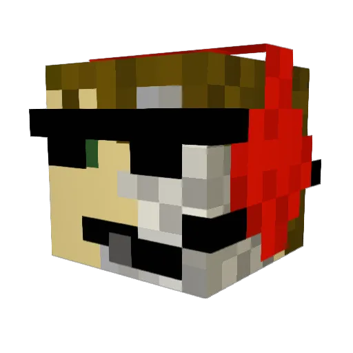 zzGRIZZzz Minecraft avatar head, 3D render