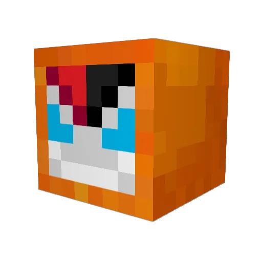 zzRotekarte Minecraft avatar head, 3D render