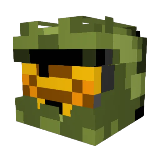 zzUser08 Minecraft avatar head, 3D render