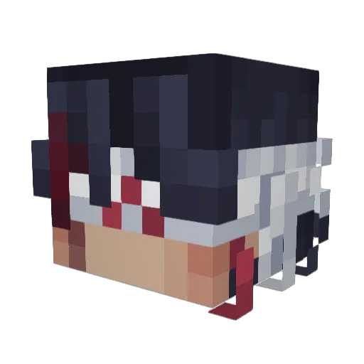 zzaking Minecraft avatar head, 3D render