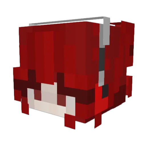 zzazazan Minecraft avatar head, 3D render