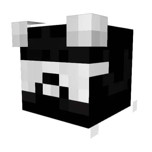 zzazzy Minecraft avatar head, 3D render
