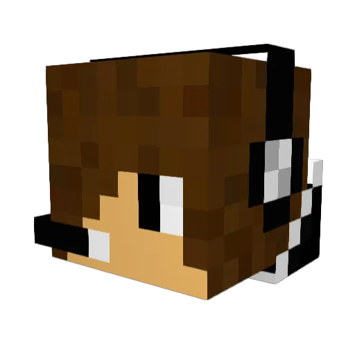 zzczzczzc Minecraft avatar head, 3D render