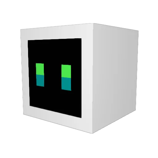 zzdmw Minecraft avatar head, 3D render