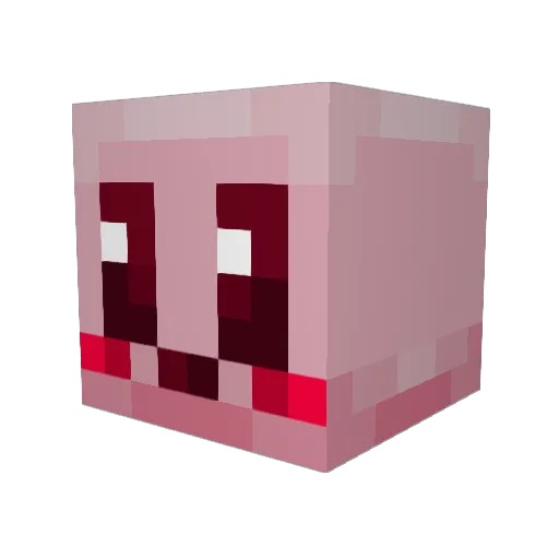 zzedra Minecraft avatar head, 3D render