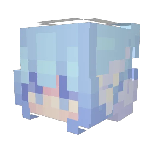zzhc99 Minecraft avatar head, 3D render