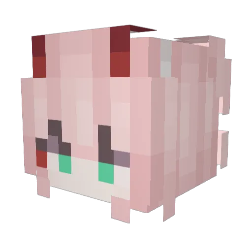 zzj2861363411 Minecraft avatar head, 3D render