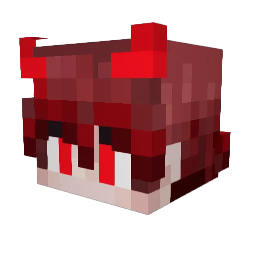 zzk_kaka Minecraft avatar head, 3D render