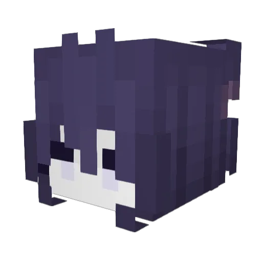 zzoohhii Minecraft avatar head, 3D render