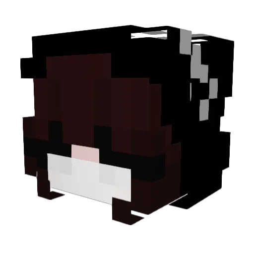 zzoouull Minecraft avatar head, 3D render