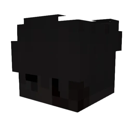 zzplayaa Minecraft avatar head, 3D render