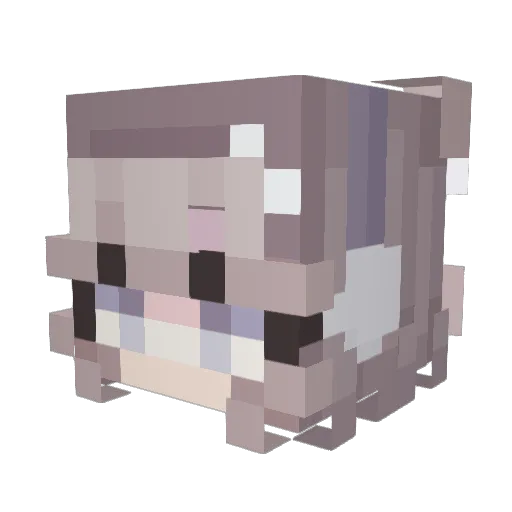 zzq000 Minecraft avatar head, 3D render