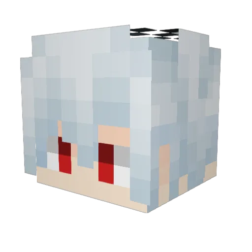 zzq01 Minecraft avatar head, 3D render