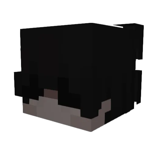 zzvm Minecraft avatar head, 3D render