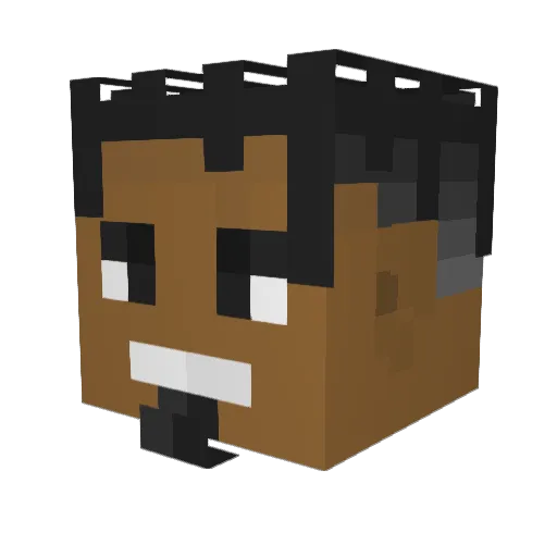 zzxgp_oQYfFiLL Minecraft avatar head, 3D render