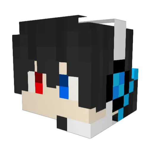 zzz1412 Minecraft avatar head, 3D render