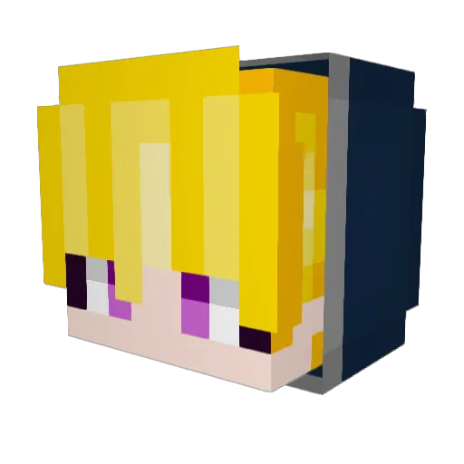 zzz700 Minecraft avatar head, 3D render