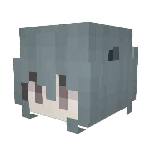 zzz782 Minecraft avatar head, 3D render