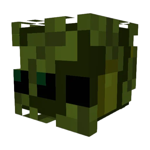 zzzFragzz Minecraft avatar head, 3D render