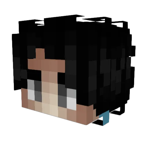 zzzMajor Minecraft avatar head, 3D render