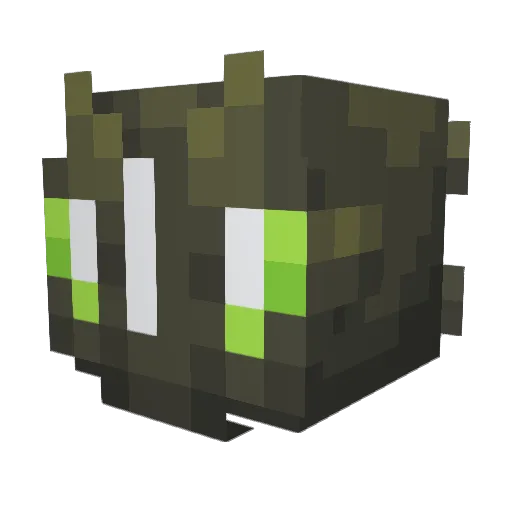 zzz_sleepyhead Minecraft avatar head, 3D render