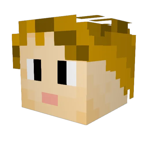 zzzc233 Minecraft avatar head, 3D render