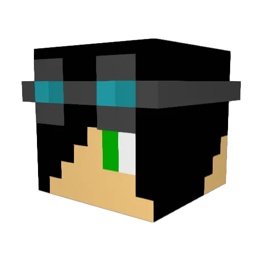 zzzh4 Minecraft avatar head, 3D render