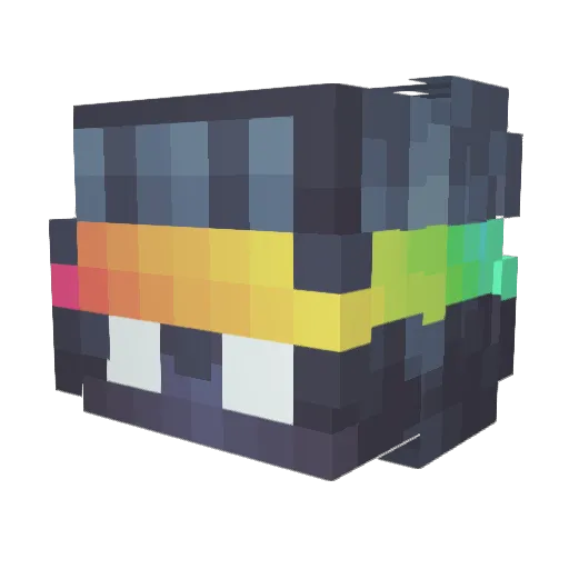 zzziez Minecraft avatar head, 3D render