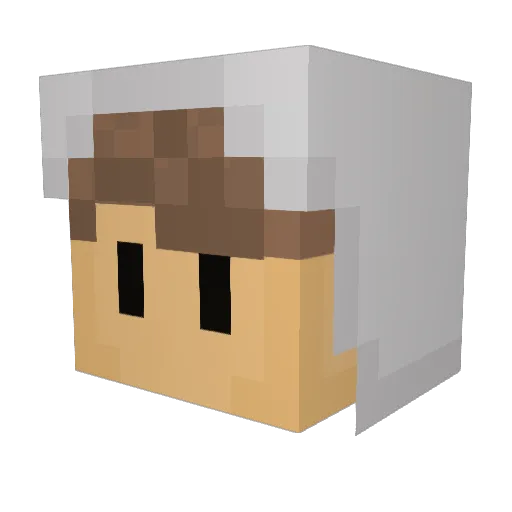 zzzingy Minecraft avatar head, 3D render