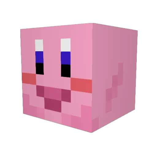 zzzlllq Minecraft avatar head, 3D render